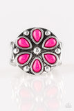 Color Me Calla Lily - Pink Ring - Paparazzi Accessories Ring Bedazzle Me Pretty Mobile Fashion Boutique