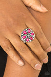 Color Me Calla Lily - Pink Ring - Paparazzi Accessories Ring Bedazzle Me Pretty Mobile Fashion Boutique