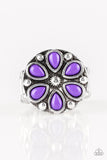 Color Me Calla Lily - Purple Ring - Paparazzi Accessories Ring Bedazzle Me Pretty Mobile Fashion Boutique