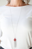 Color Me Capricious - Red Necklace - Paparazzi Accessories Necklace Bedazzle Me Pretty Mobile Fashion Boutique