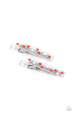 Color Me Cupid - Red Hair Clip - Paparazzi Accessories Hair Clip Bedazzle Me Pretty Mobile Fashion Boutique