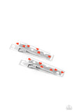 Color Me Cupid - Red Hair Clip - Paparazzi Accessories Hair Clip Bedazzle Me Pretty Mobile Fashion Boutique