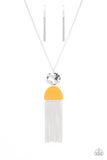 Color Me Neon - Orange Necklace - Paparazzi Accessories Necklace Bedazzle Me Pretty Mobile Fashion Boutique