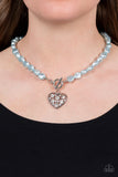Color Me Smitten - Blue Necklace - Paparazzi Accessories Necklace Bedazzle Me Pretty Mobile Fashion Boutique