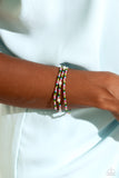 Colorblock Cache - Green Bracelet - Paparazzi Accessories Bracelet Bedazzle Me Pretty Mobile Fashion Boutique