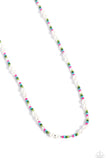 Colorblock Charm - Green Necklace - Paparazzi Accessories Necklace Bedazzle Me Pretty Mobile Fashion Boutique