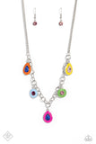 Colorblock Craze - Multi Necklace - Paparazzi Accessories Necklace Bedazzle Me Pretty Mobile Fashion Boutique