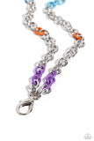 Colored Cabana - Multi Lanyard - Paparazzi Accessories Lanyard Bedazzle Me Pretty Mobile Fashion Boutique