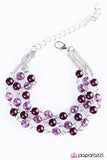 Colorful Adventures - Purple Bracelet - Paparazzi Accessories Bracelet Bedazzle Me Pretty Mobile Fashion Boutique