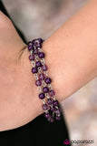 Colorful Adventures - Purple Bracelet - Paparazzi Accessories Bracelet Bedazzle Me Pretty Mobile Fashion Boutique