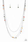 Colorful Cadence - Multi Necklace - Paparazzi Accessories Necklace Bedazzle Me Pretty Mobile Fashion Boutique