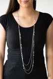 Colorful Cadence - Pink Necklace - Paparazzi Accessories Necklace Bedazzle Me Pretty Mobile Fashion Boutique