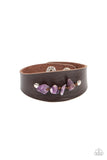 Colorful Canyoneer - Purple Bracelet - Paparazzi Accessories Bracelet Bedazzle Me Pretty Mobile Fashion Boutique