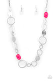 Colorful Combo - Pink Necklace - Paparazzi Accessories Necklace Bedazzle Me Pretty Mobile Fashion Boutique