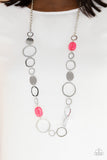 Colorful Combo - Pink Necklace - Paparazzi Accessories Necklace Bedazzle Me Pretty Mobile Fashion Boutique