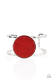 Colorful Cosmos - Red Bracelet - Paparazzi Accessories Bracelet Bedazzle Me Pretty Mobile Fashion Boutique