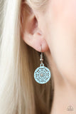 Colorfully Capricious - Blue Earrings - Paparazzi Accessories Earrings Bedazzle Me Pretty Mobile Fashion Boutique
