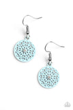 Colorfully Capricious - Blue Earrings - Paparazzi Accessories Earrings Bedazzle Me Pretty Mobile Fashion Boutique