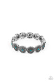 Colorfully Celestial - Blue Bracelet - Paparazzi Accessories Bracelet Bedazzle Me Pretty Mobile Fashion Boutique