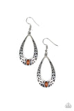 Colorfully Charismatic - Brown Earrings - Paparazzi Accessories Earrings Bedazzle Me Pretty Mobile Fashion Boutique