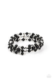 Colorfully Coiled - Black Bracelet - Paparazzi Accessories Bracelet Bedazzle Me Pretty Mobile Fashion Boutique