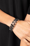 Colorfully Coiled - Black Bracelet - Paparazzi Accessories Bracelet Bedazzle Me Pretty Mobile Fashion Boutique