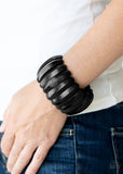 Colorfully Congo - Black Bracelet - Paparazzi Accessories Bracelet Bedazzle Me Pretty Mobile Fashion Boutique