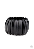 Colorfully Congo - Black Bracelet - Paparazzi Accessories Bracelet Bedazzle Me Pretty Mobile Fashion Boutique