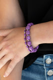 Colorfully Country - Purple Bracelet - Paparazzi Accessories Bracelet Bedazzle Me Pretty Mobile Fashion Boutique