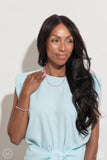 Colorfully GLASSY - Pink Necklace - Paparazzi Accessories Necklace Bedazzle Me Pretty Mobile Fashion Boutique