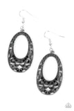 Colorfully Moon Child - Black Earrings - Paparazzi Accessories Earrings Bedazzle Me Pretty Mobile Fashion Boutique