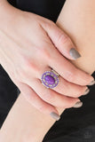 Colorfully Rustic - Purple Ring - Paparazzi Accessories Ring Bedazzle Me Pretty Mobile Fashion Boutique