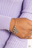 Comber Canvas - Silver Bracelet - Paparazzi Accessories Bracelet Bedazzle Me Pretty Mobile Fashion Boutique