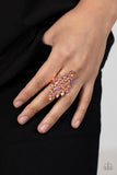 Combustible Iridescence - Copper Ring - Paparazzi Accessories Ring Bedazzle Me Pretty Mobile Fashion Boutique