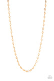 Come Out Swinging - Gold Mens Necklace - Paparazzi Accessories Mens Necklace Bedazzle Me Pretty Mobile Fashion Boutique