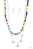 Comet Candy - Multi Necklace - Paparazzi Accessories Necklace Bedazzle Me Pretty Mobile Fashion Boutique