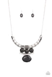 Commander In CHIEFETTE - Black Necklace - Paparazzi Accessories Necklace Bedazzle Me Pretty Mobile Fashion Boutique