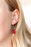 Commander In CHIEFETTE - Red Necklace - Paparazzi Accessories Necklace Bedazzle Me Pretty Mobile Fashion Boutique