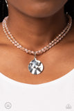 Compacted Cosmos - Pink Necklace - Paparazzi Accessories Necklace Bedazzle Me Pretty Mobile Fashion Boutique