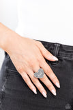 Compassionate Couture - Black Ring - Paparazzi Accessories Ring Bedazzle Me Pretty Mobile Fashion Boutique