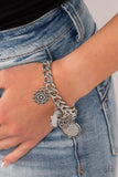 Complete CHARM-ony - Silver Bracelet - Paparazzi Accessories Bracelet Bedazzle Me Pretty Mobile Fashion Boutique-MOM