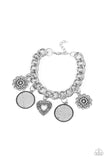 Complete CHARM-ony - Silver Bracelet - Paparazzi Accessories Bracelet Bedazzle Me Pretty Mobile Fashion Boutique-MOM