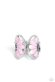 Concaved Catwalk - Pink Ring - Paparazzi Accessories Ring Bedazzle Me Pretty Mobile Fashion Boutique