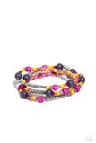 Confident Collision - Silver Bracelet - Paparazzi Accessories Bracelet Bedazzle Me Pretty Mobile Fashion Boutique