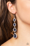 Confidently Classy - Blue Earrings - Paparazzi Accessories Earrings Bedazzle Me Pretty Mobile Fashion Boutique