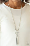 Confidently Cleopatra - Silver Necklace - Paparazzi Accessories Necklace Bedazzle Me Pretty Mobile Fashion Boutique