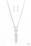 Confidently Cleopatra - Silver Necklace - Paparazzi Accessories Necklace Bedazzle Me Pretty Mobile Fashion Boutique