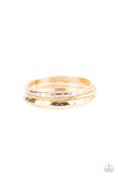 Confidently Curvaceous - Gold Bracelet - Paparazzi Accessories Bracelet Bedazzle Me Pretty Mobile Fashion Boutique