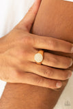 Conquest - Gold Ring - Paparazzi Accessories Ring Bedazzle Me Pretty Mobile Fashion Boutique