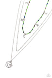 Constant as the Stars - Green Necklace - Paparazzi Accessories Necklace Bedazzle Me Pretty Mobile Fashion Boutique